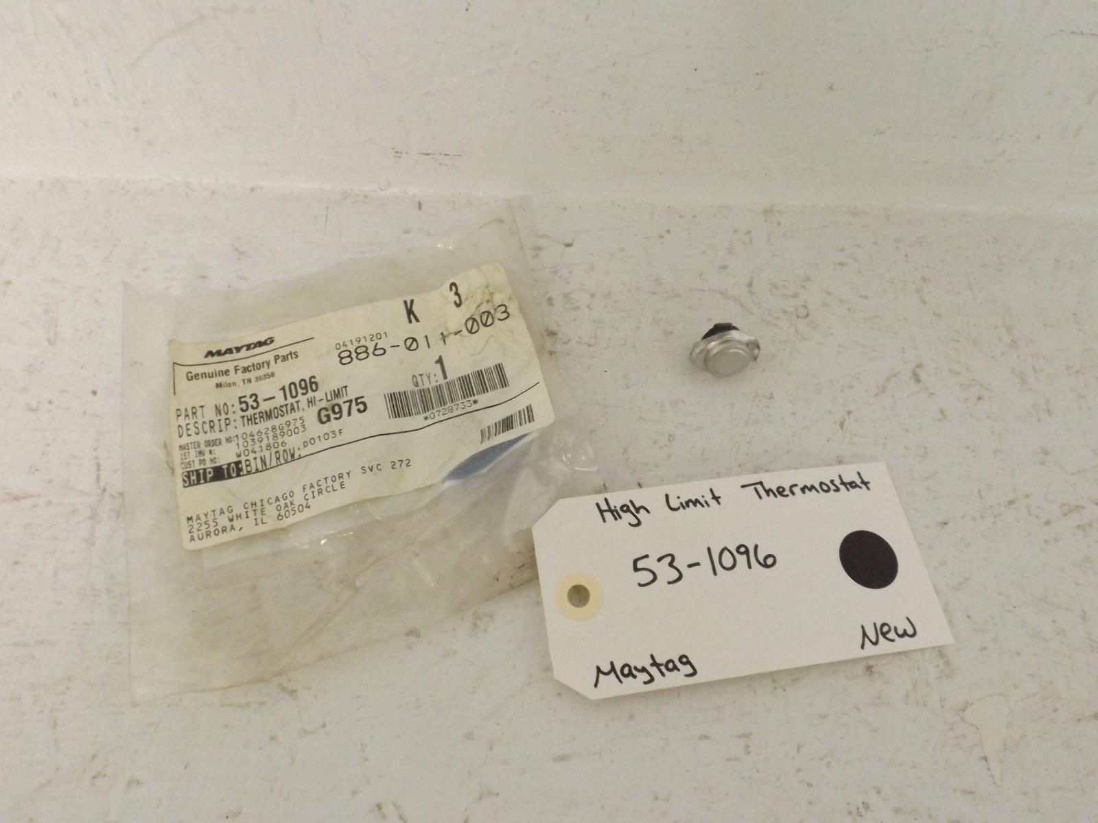 Maytag Washer 53-1096 High Limit Thermostat New Maytag Washer 53-1096 High Limit Thermostat New